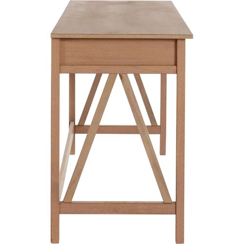 Titian-bureau Avec 1 Tiroir En Pin Gris