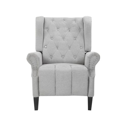 Aura-fauteuil De Relaxation Gris Clair Tissu Belfast