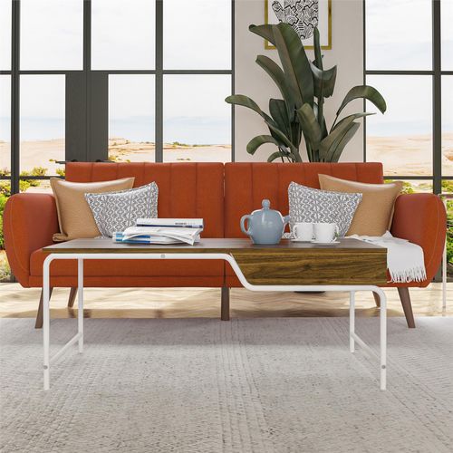 Webster-table Basse En Mdf Noyer