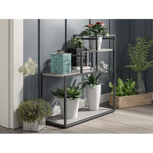 Weston-support De Plantes En Effet Bois Gris