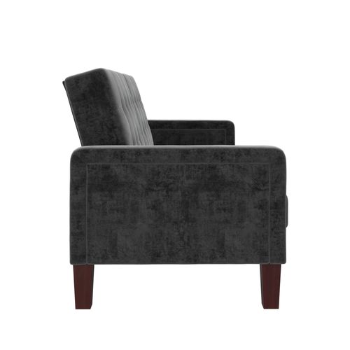 Porter-canapé-lit 3 Places En Velours Gris