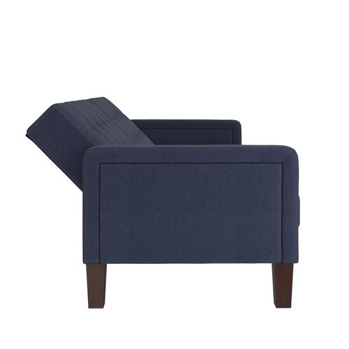 Porter-canapé-lit 3 Places En Effet Lin Bleu Marine