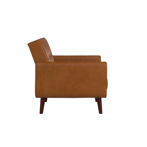 Nola-chaise D'appoint En Simili Cuir Camel 1pk