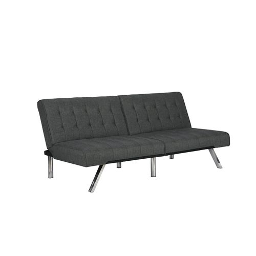 Emily-canapé-lit à Dossier Inclinable En Lin Gris