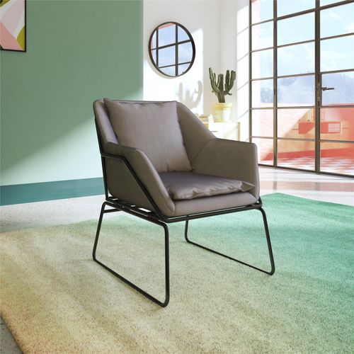 Avery-fauteuils En Velours Gris