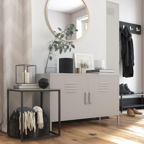 Bradford - Armoire à 2 Portes En Métal Gris