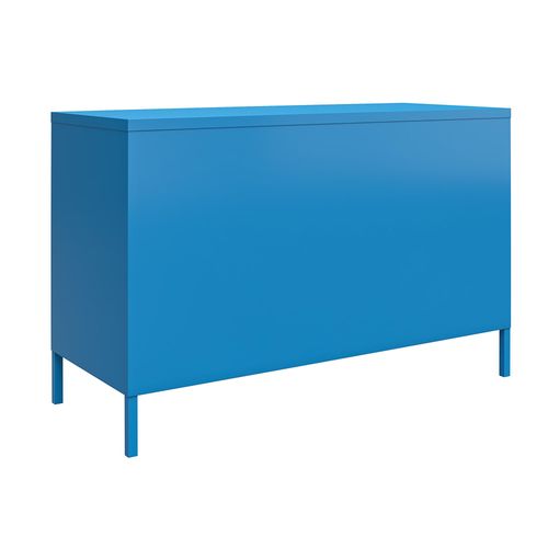 Cache - Armoire à 2 Portes En Métal Bleu