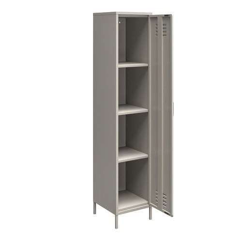 Bradford - Armoire à 1 Porte En Métal Gris