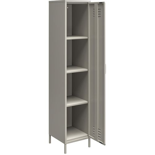 Bradford - Armoire à 1 Porte En Métal Gris