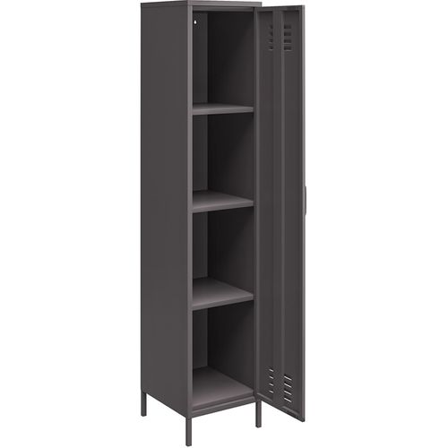 Bradford - Armoire Avec 1 Porte En Métal Gris Graphite