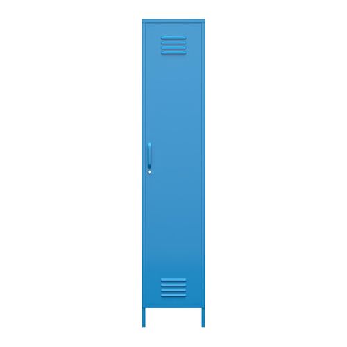 Cache - Armoire à 1 Porte En Métal Bleu
