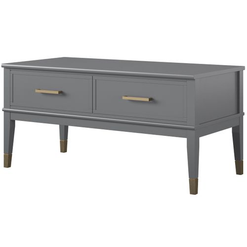 Westerleigh - Table Basse Avec Plateau Relevable En Mélaminé Gris