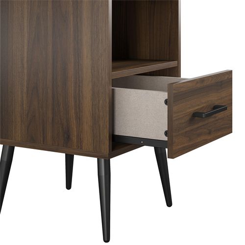 Wilson-table D'appoint Avec 1 Tiroir En Effet Chêne Noir