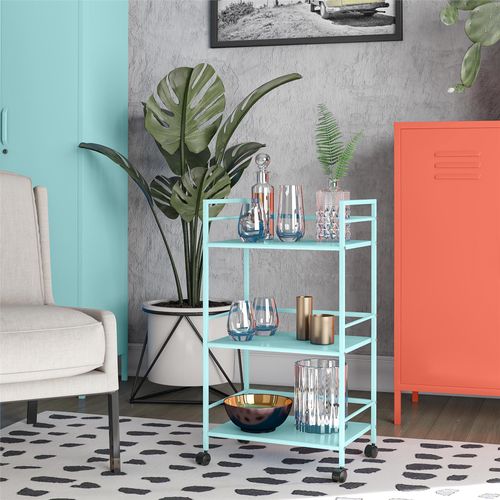 Cache-chariot Rotatif En Métal De Couleur Menthe