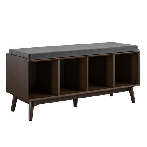 Brittany-Buffet à 4 Compartiments En Mdf Marron