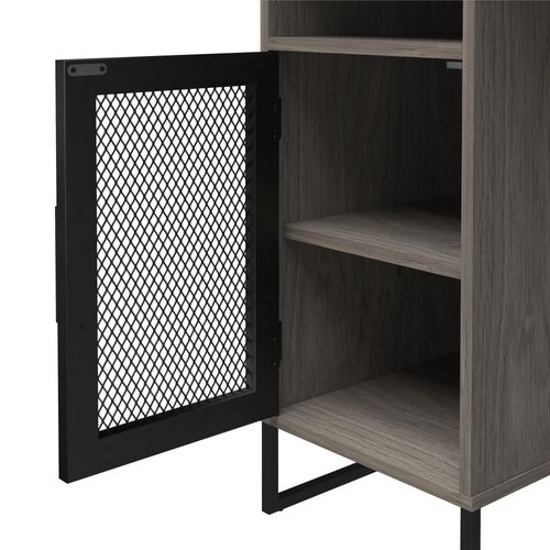 Fairmont-table D'appoint Avec 1 Porte En Mdf Blanc Cassé