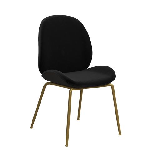 Astor-chaise De Salle à Manger En Velours Noir