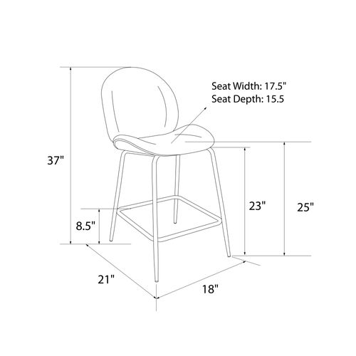 Astor-tabouret De Bar Rembourré En Velours Vert Avec Pieds En Laiton