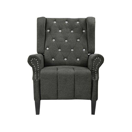 Aura-fauteuil De Relaxation Anthracite Belfast Fabric