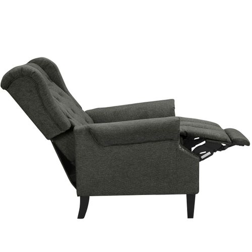 Aura-fauteuil De Relaxation Anthracite Belfast Fabric