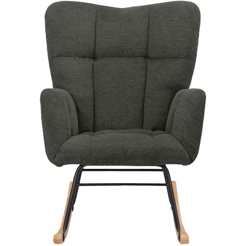 Elza-fauteuil à Bascule En Tissu Belfast Anthracite