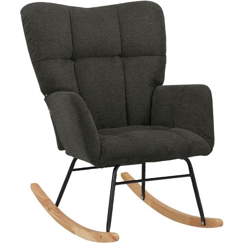 Elza-fauteuil à Bascule En Tissu Belfast Anthracite