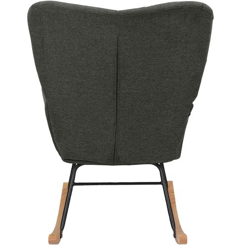 Elza-fauteuil à Bascule En Tissu Belfast Anthracite