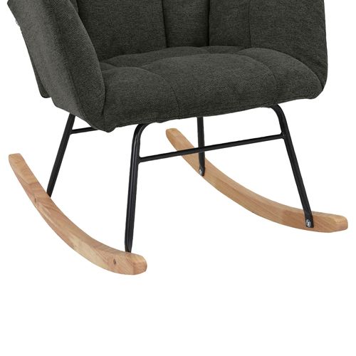 Elza-fauteuil à Bascule En Tissu Belfast Anthracite