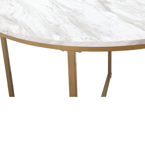 Maro - Table à Manger En Effet Marbre 4 Personnes D90