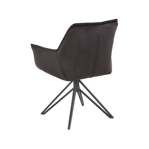 Ciana-lot De 2 Fauteuils En Velours Noir