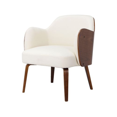 Haruko-fauteuils Rembourrée En Crème Dolly Teddy