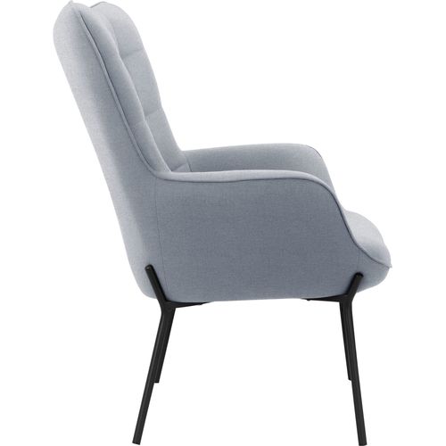 Boris-fauteuil En Tissu Gris Clair