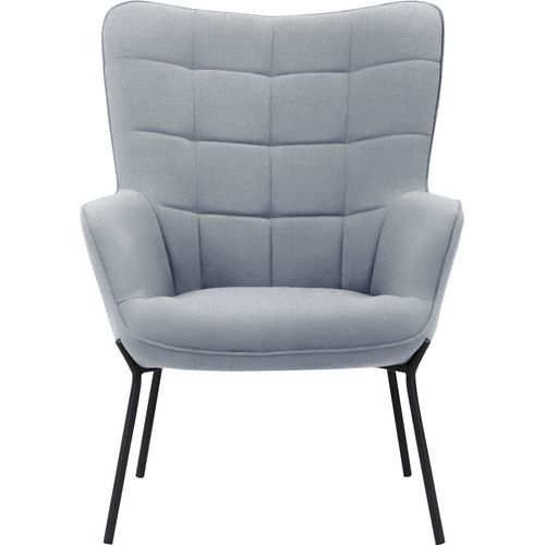 Boris-fauteuil En Tissu Gris Clair