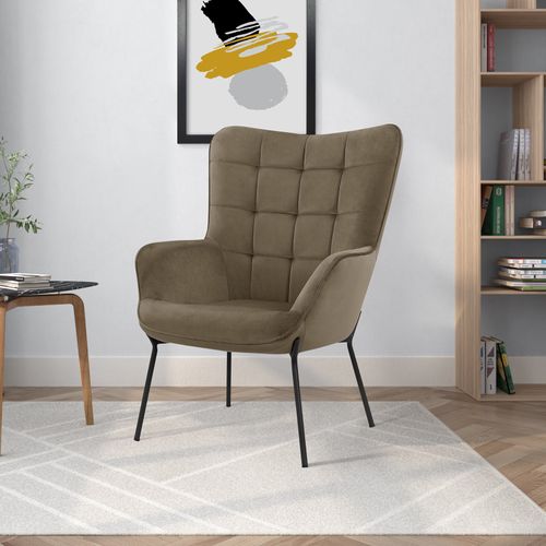 Boris-fauteuil En Tissu Mocca