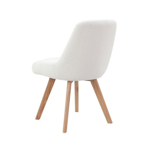 Trudi-lot De 2 Chaises De Salle à Manger En Tissu Gris