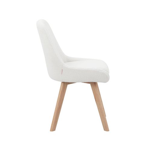 Trudi-lot De 2 Chaises De Salle à Manger En Tissu Gris