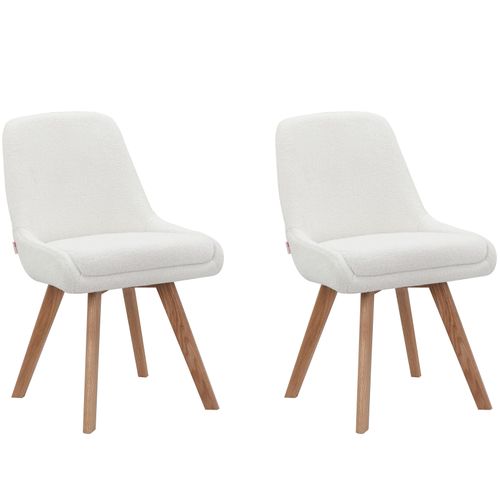 Trudi-lot De 2 Chaises De Salle à Manger En Tissu Gris