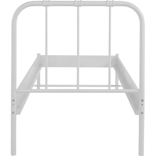 Aaron-lit 90x200 Cm En Métal Blanc