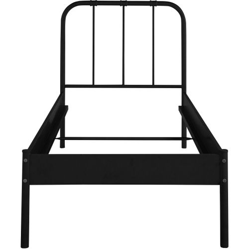 Aaron-lit En Métal Noir 90x200