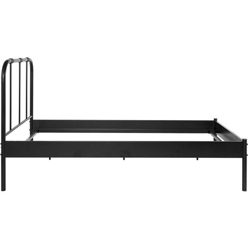 Aaron-lit En Métal Noir 90x200