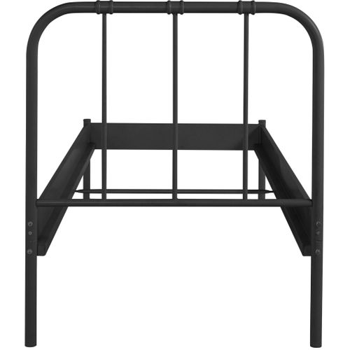 Aaron-lit En Métal Noir 90x200