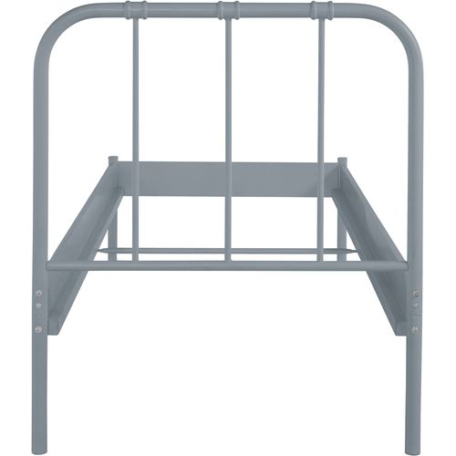 Aaron-lit 90x200 Cm En Métal Gris