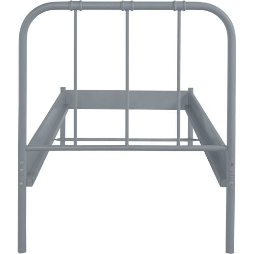 Aaron-lit 90x200 Cm En Métal Gris