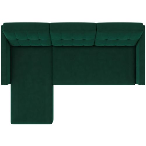 Hartford - Canapé-lit 3 Places Avec Rangement En Effet Lin Vert Foncé