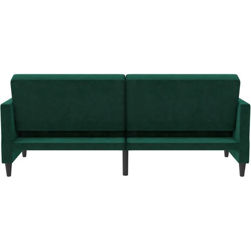 Hartford - Canapé-lit 3 Places En Velours Vert Foncé