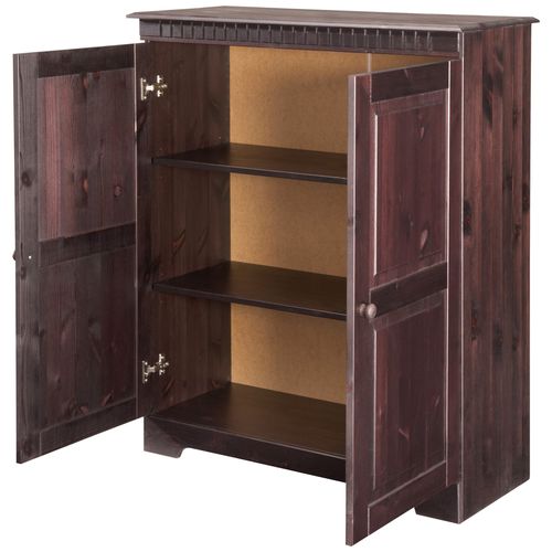 Cubrix-armoire 2 Portes Havane/laque