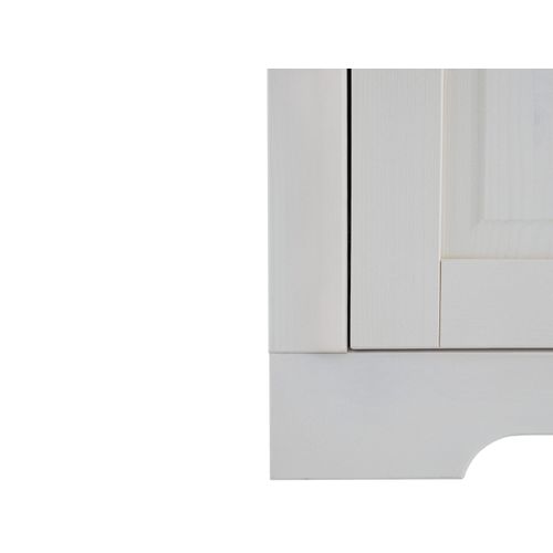Lisa - Buffet 3 Portes En Blanc Et Or