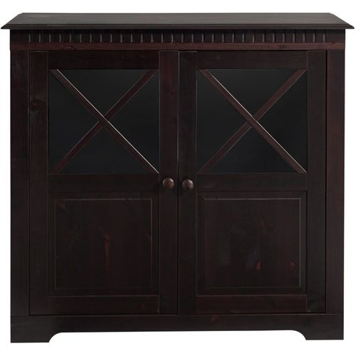 Lisa - Armoire Avec 2 Portes En Pin Marron