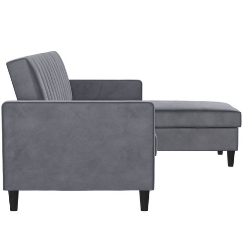 Celine - Canapé-lit 3 Places Avec  En Velours Anthracite