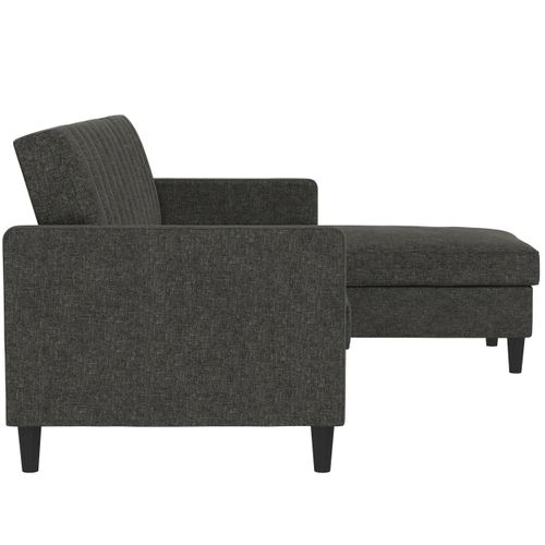 Celine - Canapé-lit 3 Places Avec En Effet Lin Anthracite